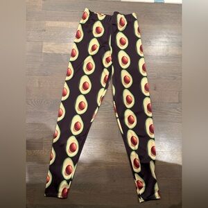 Stylish Avocado Print‎ Women's Leggings size medium